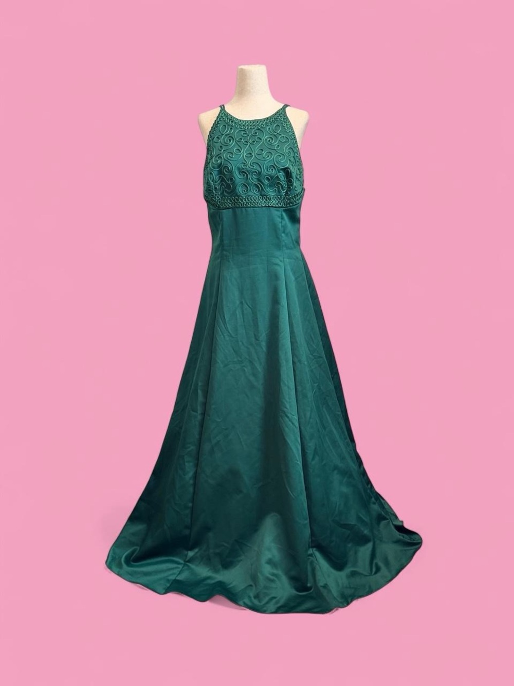 Emerald Green Y2K Prom Dress Whimsigoth Formal Vintage 90s 2000s Gown